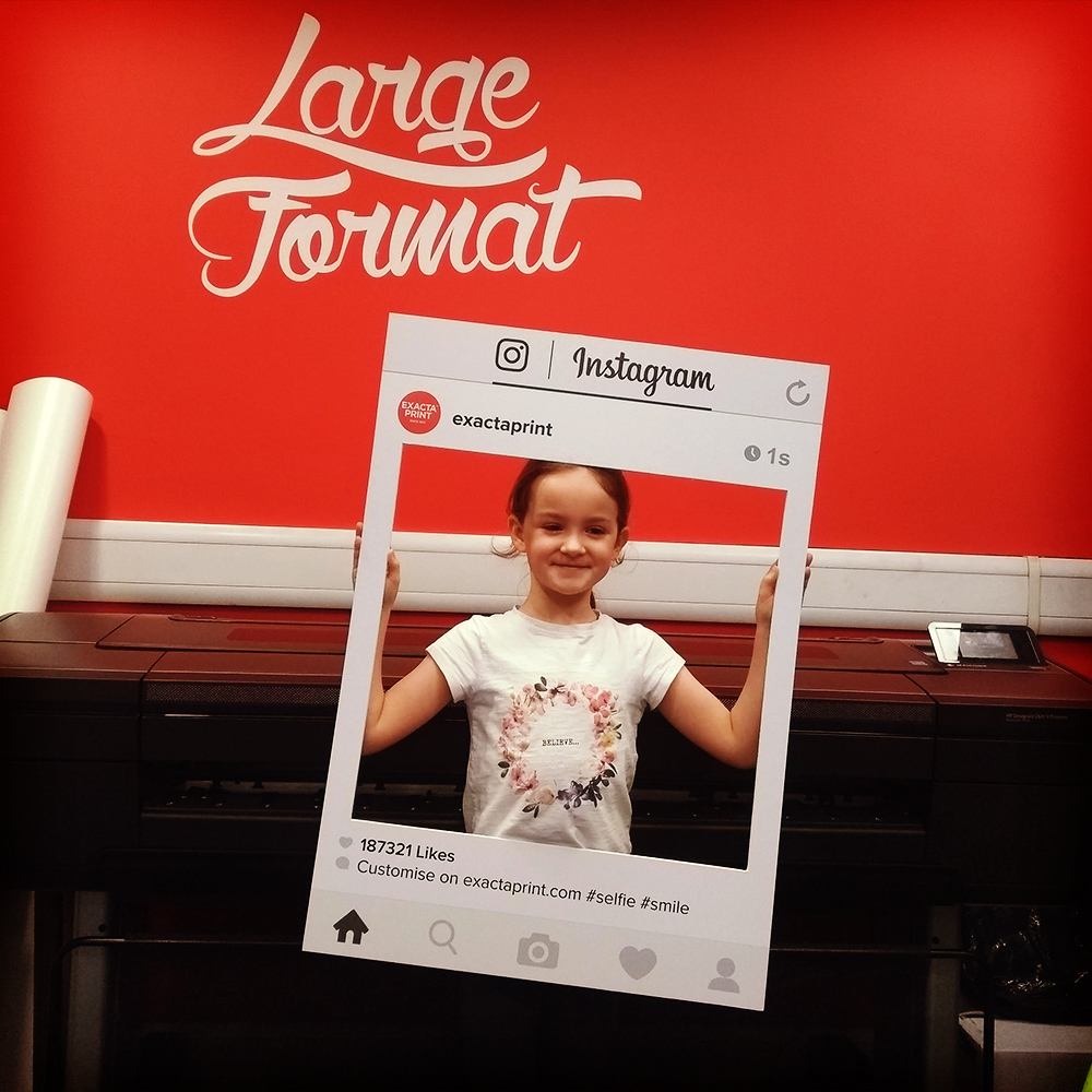 Instagram photo selfie prop frame Exacta Print