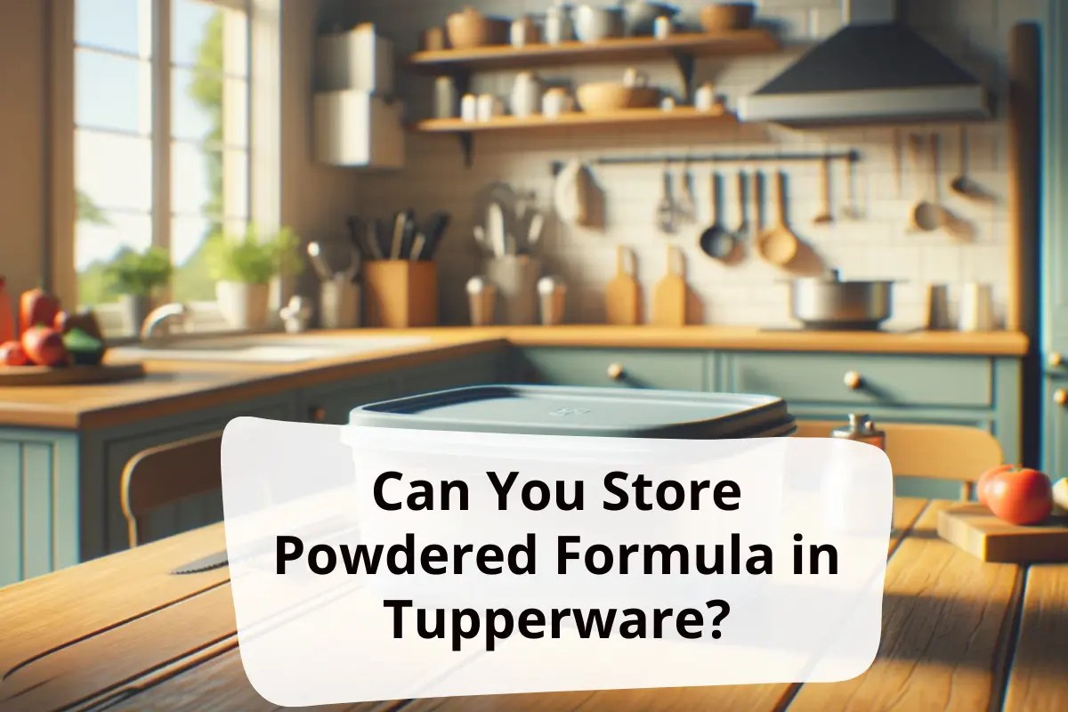 Can You Store Powdered Formula In Tupperware / Plastic Container?