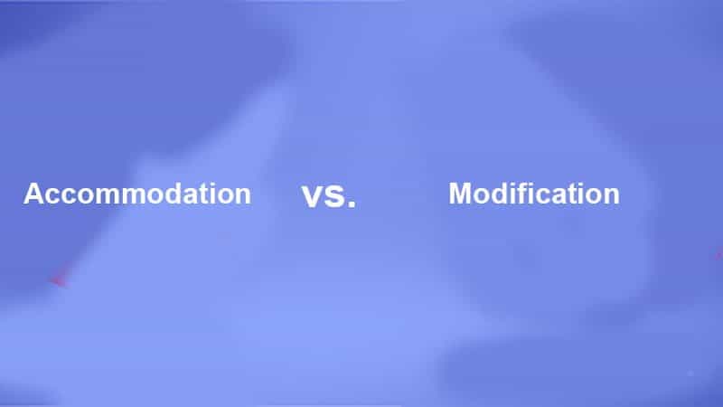 Difference Between Accommodation and Modification (With Table)