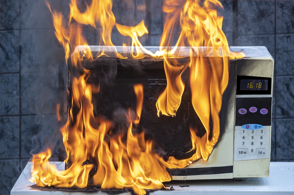 What to Do if Your Microwave Catches on Fire Exact Recon Restoration
