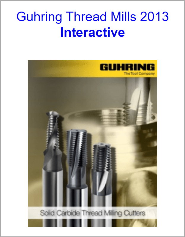 Guhring Thread Mills 2013 Interactive