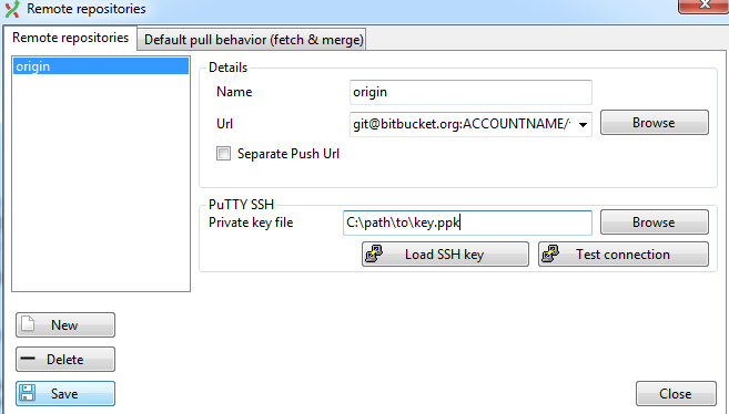Configure VS 2012 with Git Extension for BitBucket Exam Console