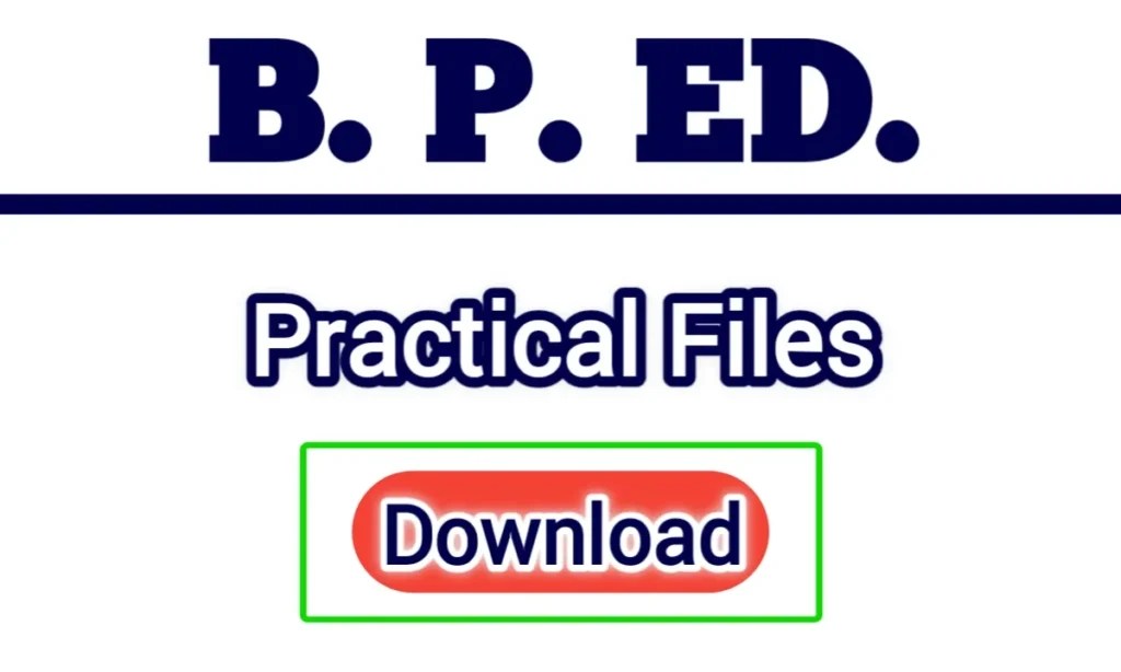 BPED Practical files in hindi pdf » EXAM LINK
