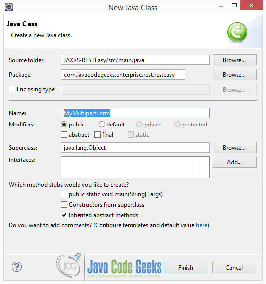 RESTEasy File Upload Example Java Code Geeks