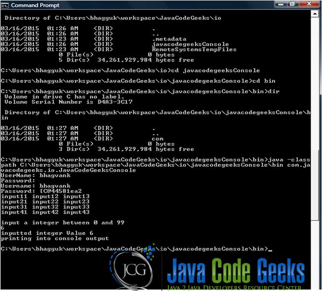 java.io.Console New Feature in Java 6 Java Code Geeks