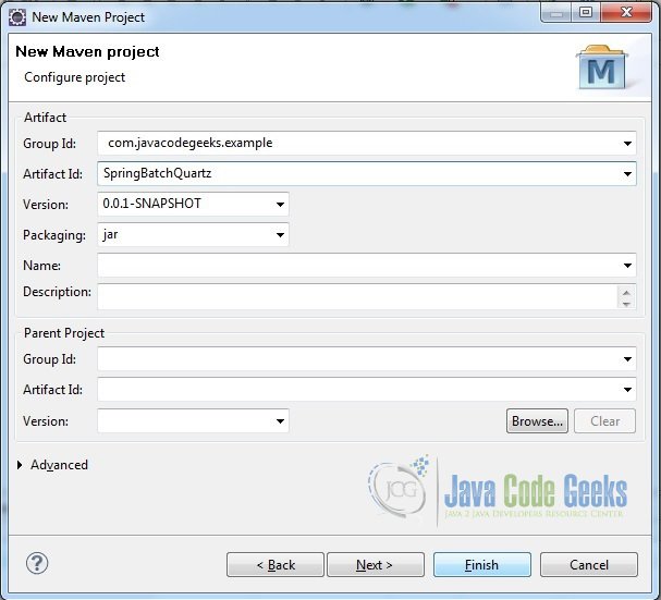 Spring Batch Quartz Example Java Code Geeks