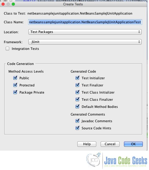 JUnit NetBeans Example Examples Java Code Geeks 2022