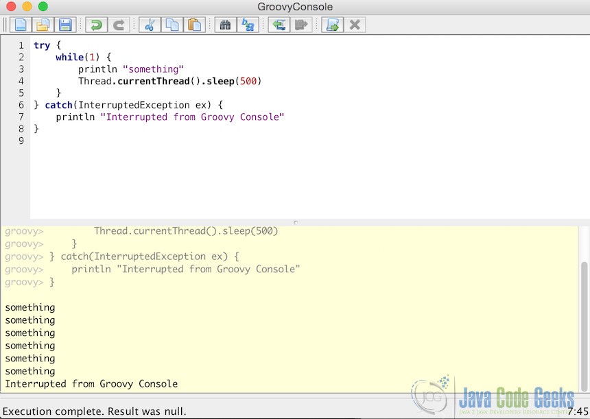 Groovy Console Example Examples Java Code Geeks 2021 Groovy Console Example Examples Java Code Geeks 2021