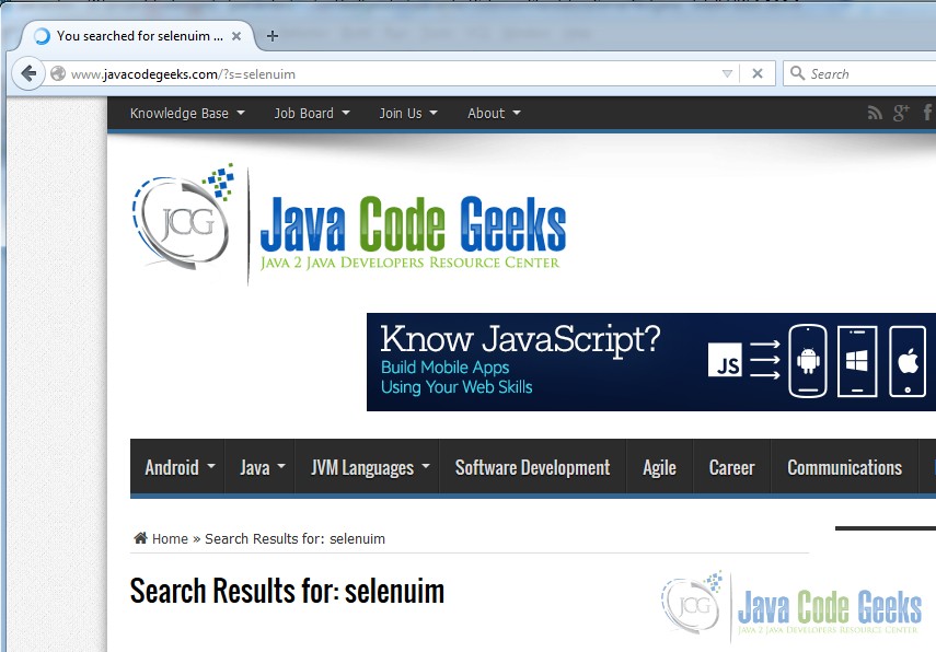 Selenium Standalone Server Example Java Code Geeks