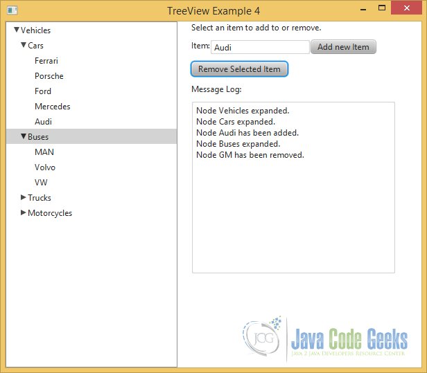 JavaFX TreeView Example Java Code Geeks
