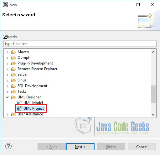 Eclipse UML Plugin Example - Java Code Geeks