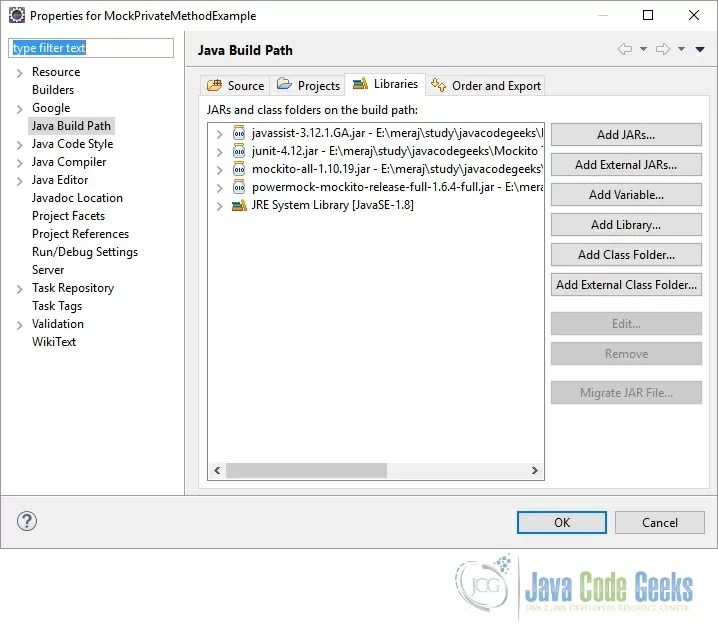 Mockito Mock Private Method Example with PowerMock Java Code Geeks