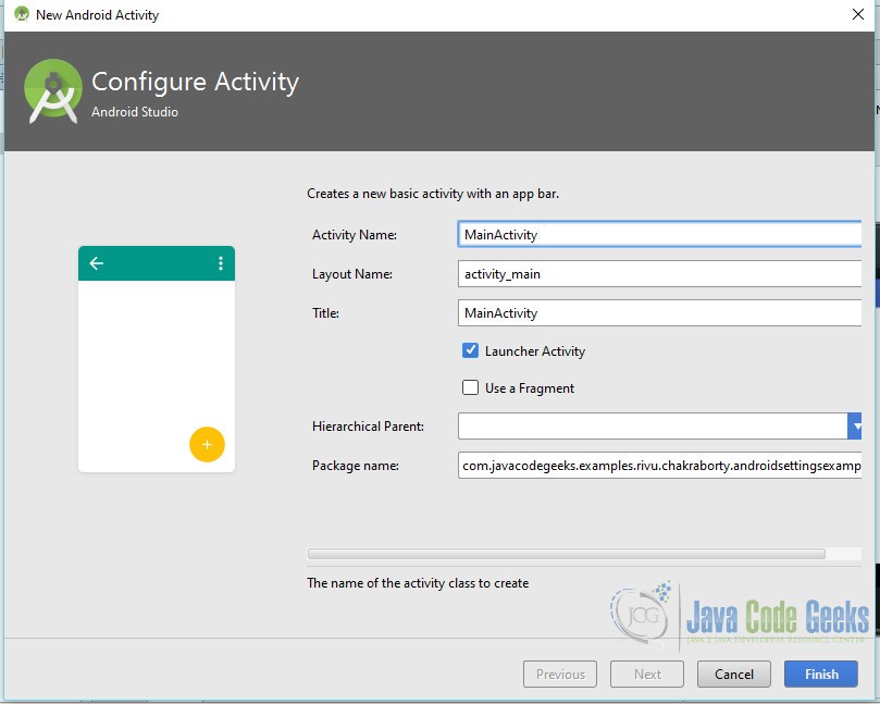 Android Settings Example Examples Java Code Geeks 2021