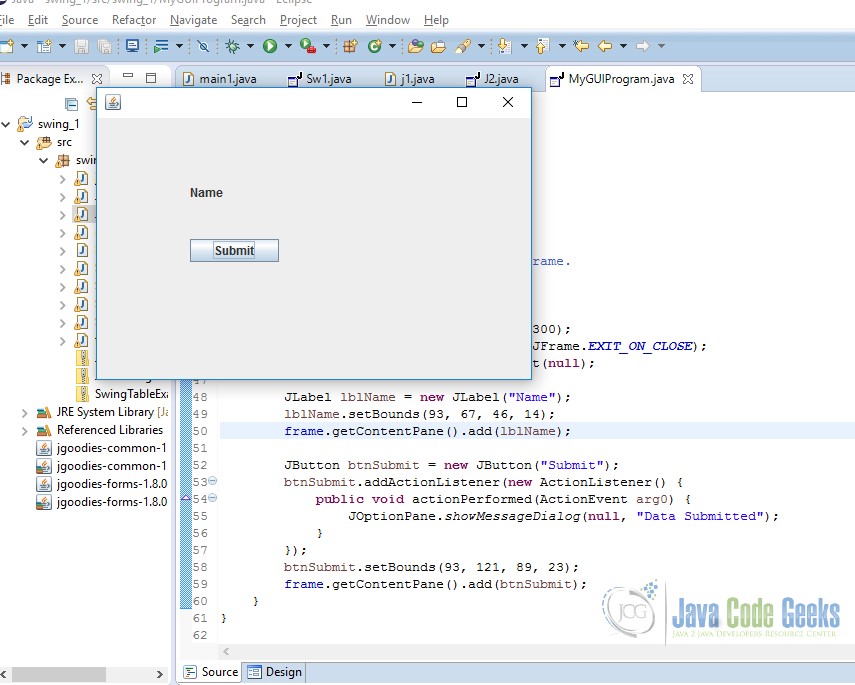 How to Create GUI in JAVA Examples Java Code Geeks 2022