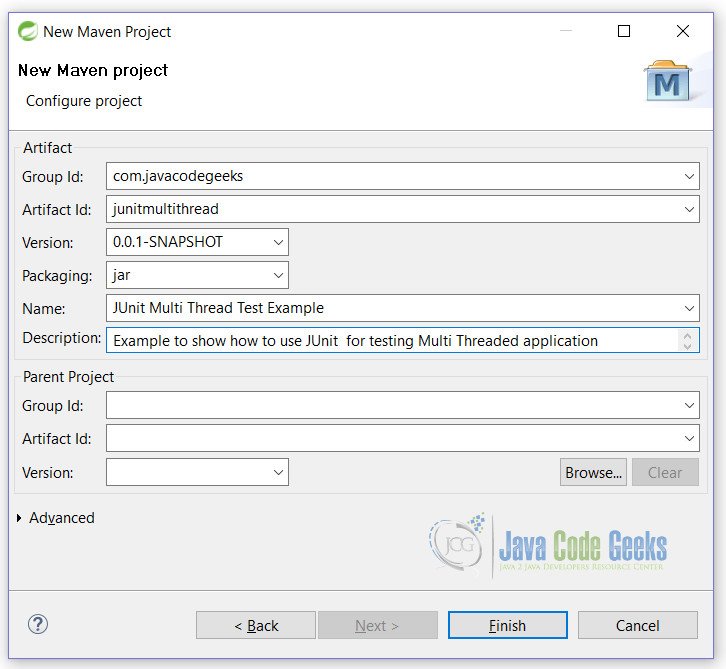 JUnit MultiThreaded Test Example Java Code Geeks
