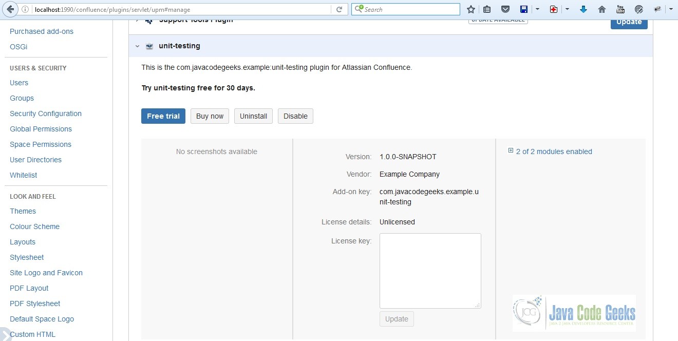 How to Add Licensing Support to Your Confluence Addon Java Code Geeks
