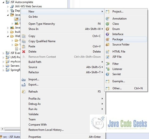 JSF Example Java Code Geeks