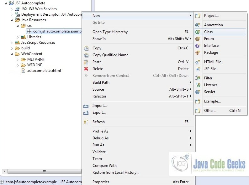 JSF Example Java Code Geeks