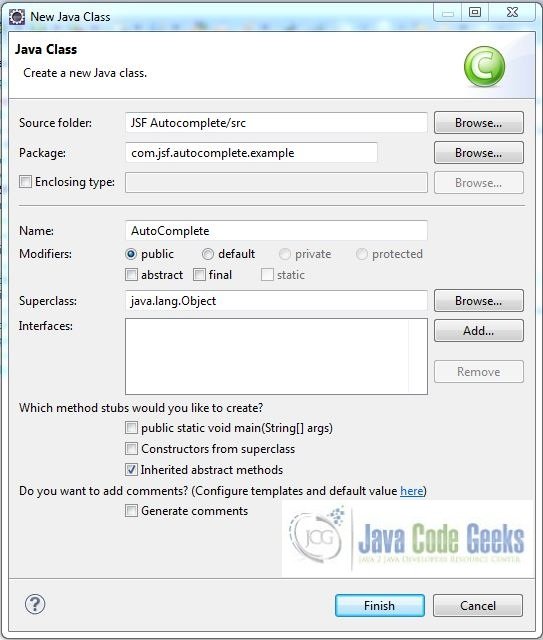 JSF Example Examples Java Code Geeks 2022