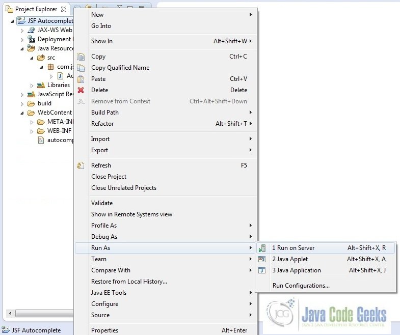 JSF Example Java Code Geeks