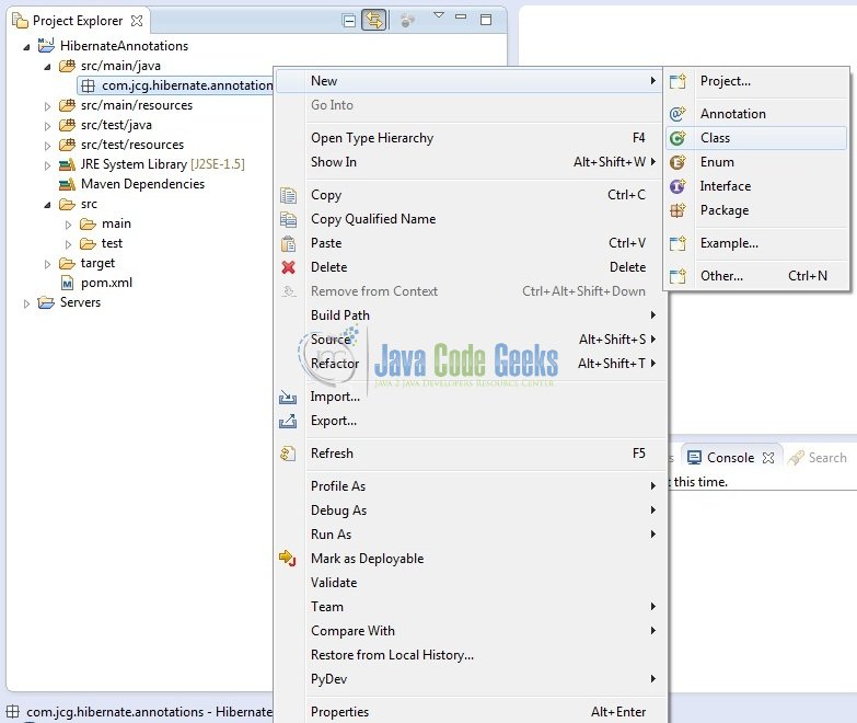 Hibernate Example Code Using Annotations Java Code Geeks