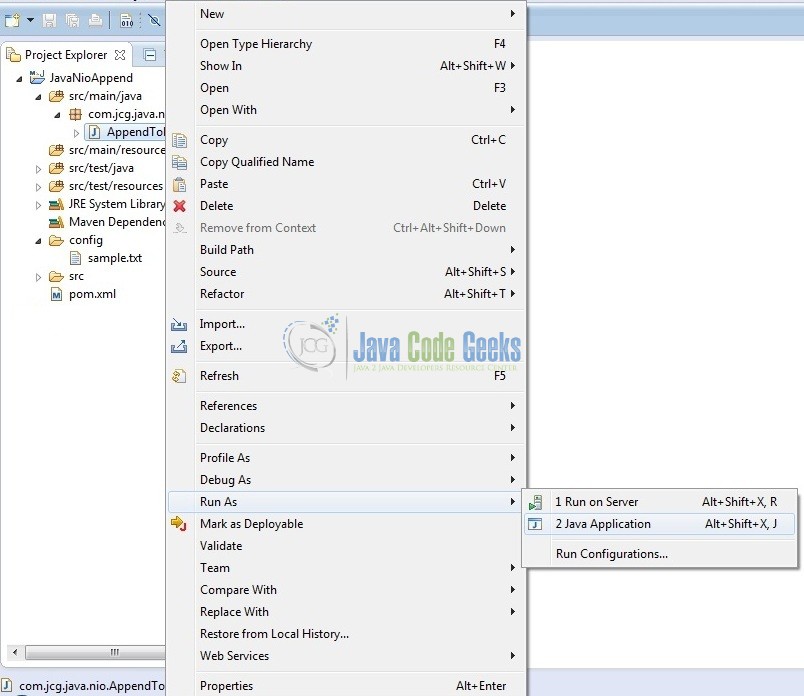 Java Nio Append File Example Examples Java Code Geeks 2022
