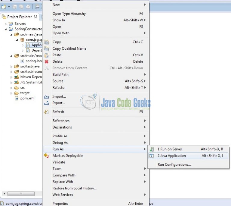 Spring Constructor Injection Example Examples Java Code Geeks 2022