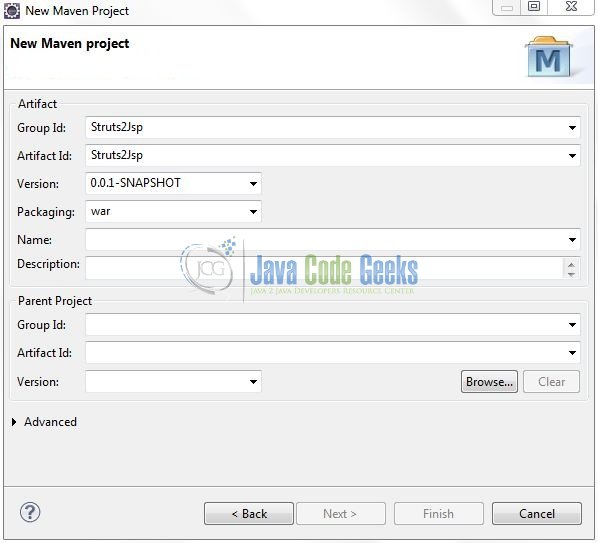 Struts JSP Example Java Code Geeks