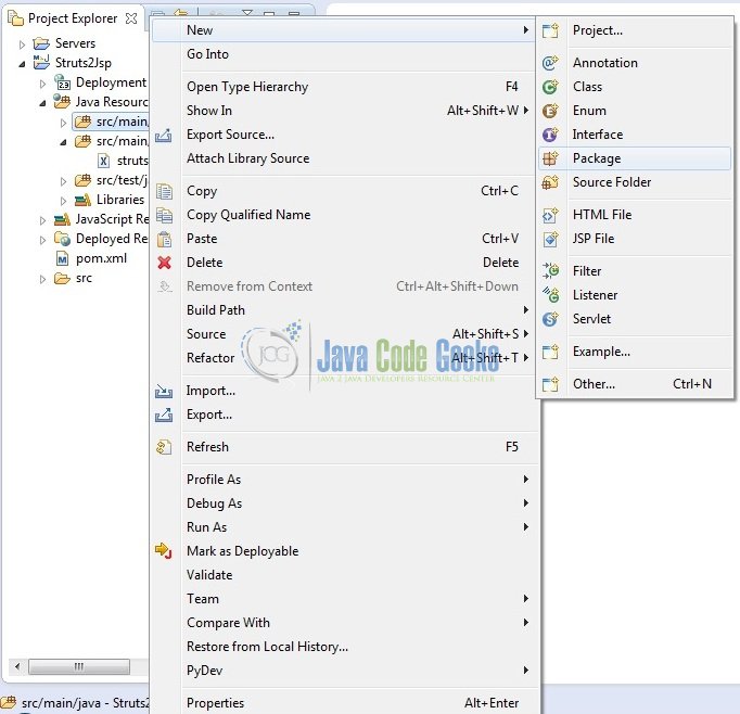 Struts JSP Example Java Code Geeks