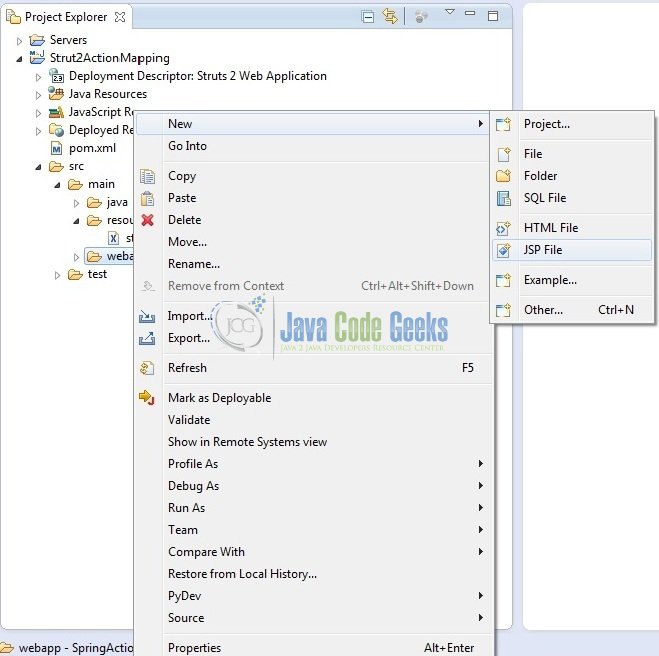 Struts2 Action Mapping Example Java Code Geeks