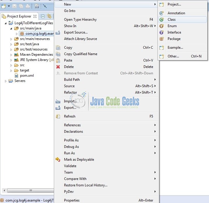 Log4j writing to Different Log Files Example Java Code Geeks