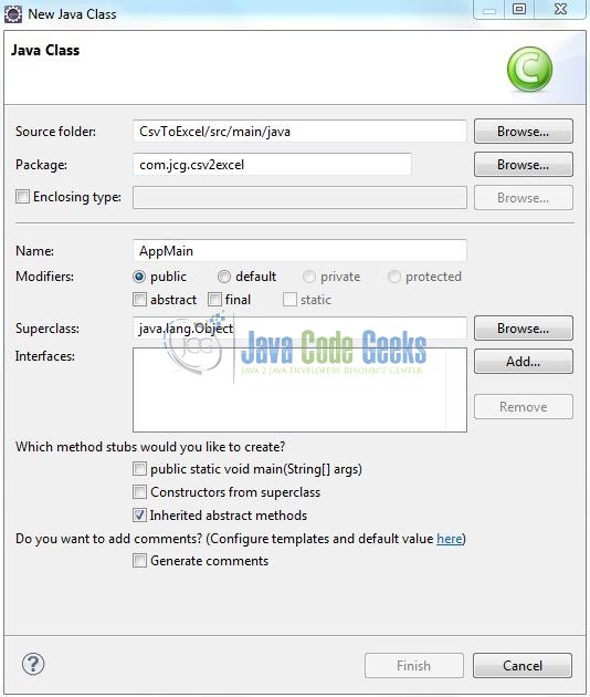 Java Convert Csv to Excel File Example Java Code Geeks