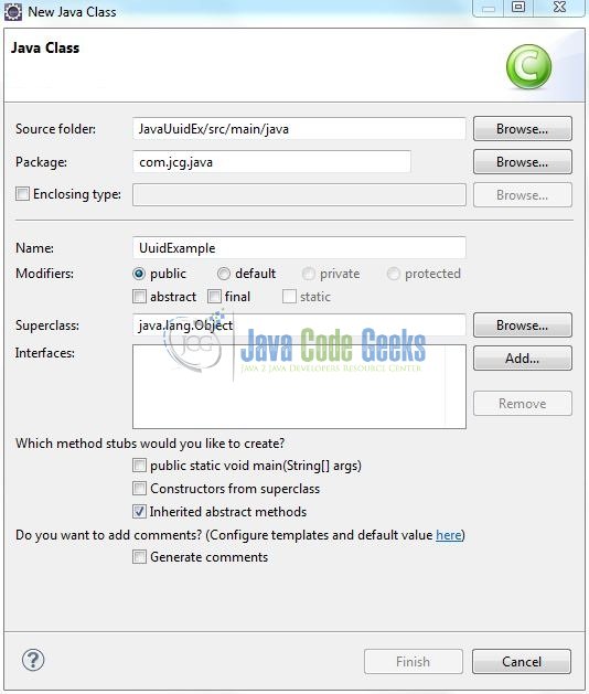 Java UUID Generator Example Examples Java Code Geeks 2021
