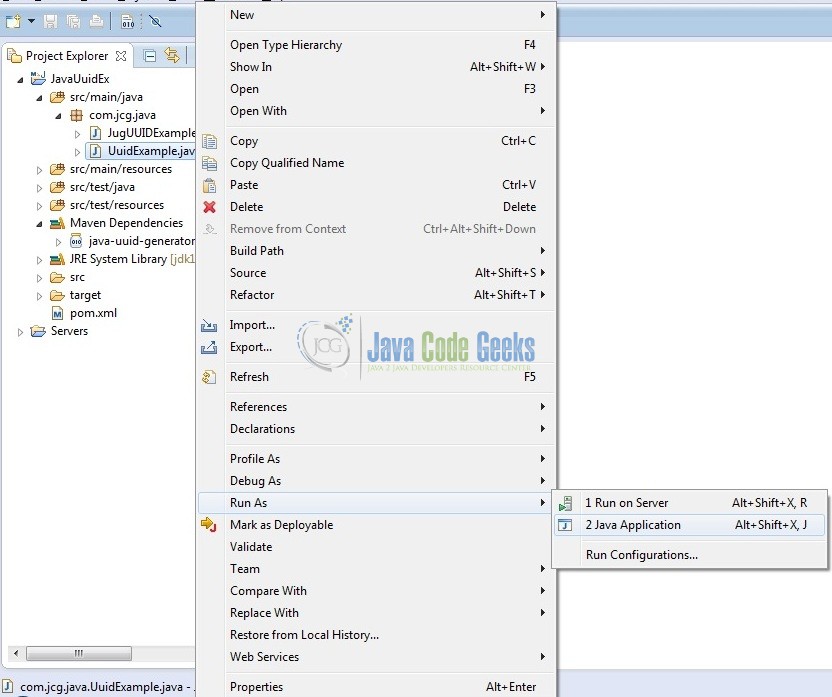 Java UUID Generator Example Java Code Geeks