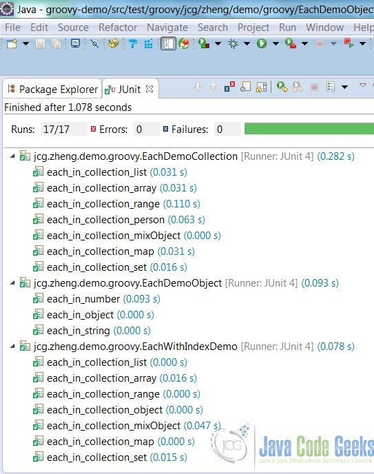 Groovy Each Example Java Code Geeks