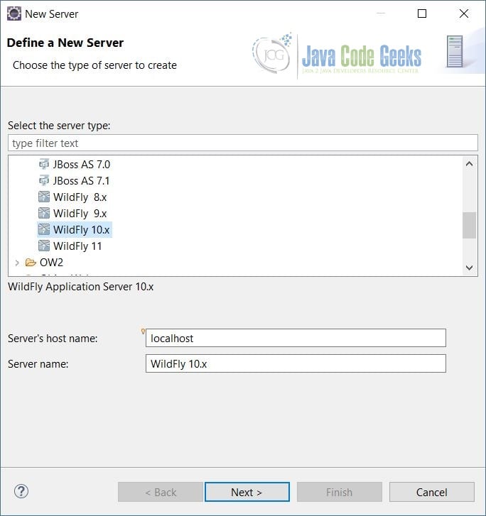 Eclipse with Wildfly and JBoss Tools Example Java Code Geeks