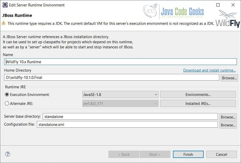 Eclipse with Wildfly and JBoss Tools Example Java Code Geeks