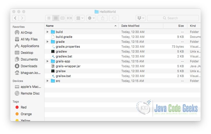 Gradle Grails Example Java Code Geeks