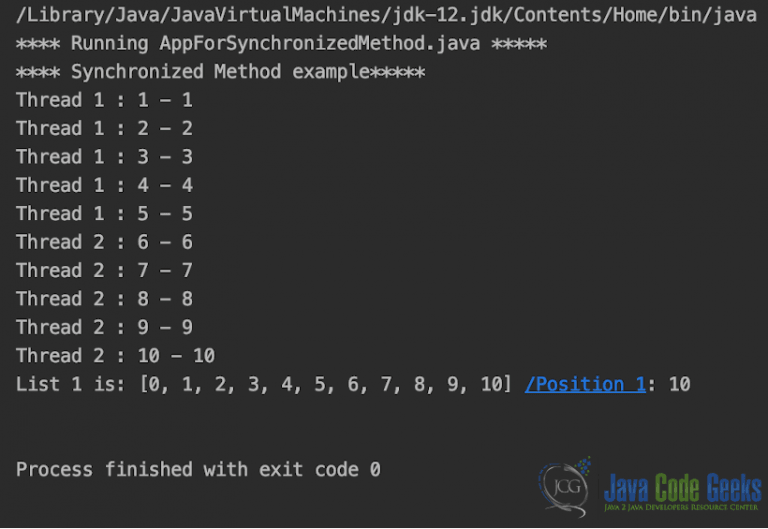Java Synchronized Keyword Example Java Code Geeks