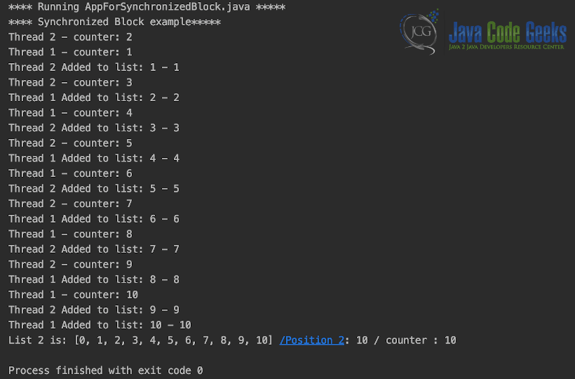Java Synchronized Keyword Example Java Code Geeks