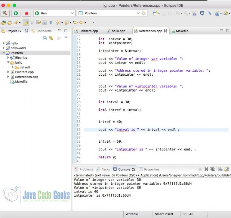Java Pointers (References) Example Java Code Geeks