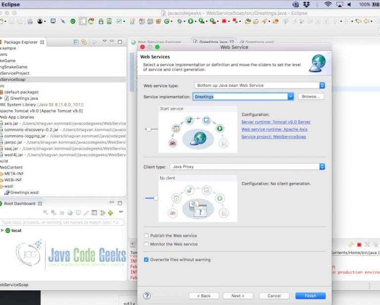 SOAP  Service Example in Java Java Code Geeks