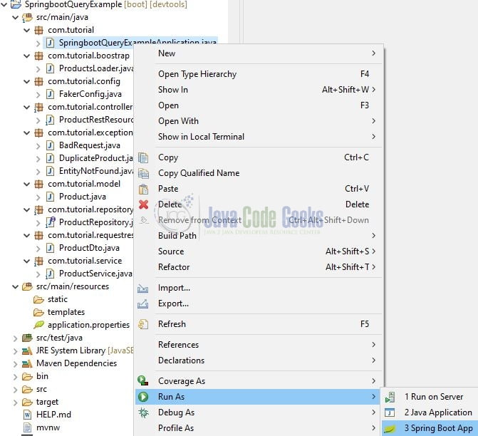 Spring JPA Query Example Java Code Geeks
