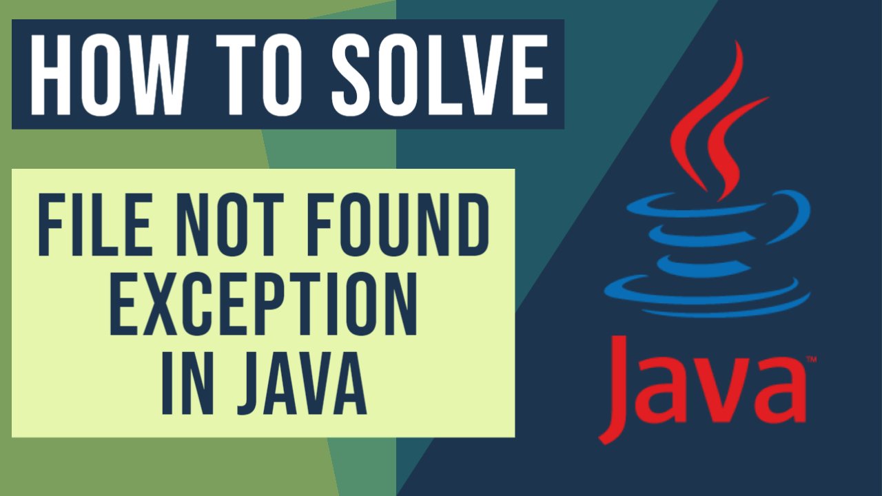 Solving java.io.FileNotFoundException Examples Java Code Geeks