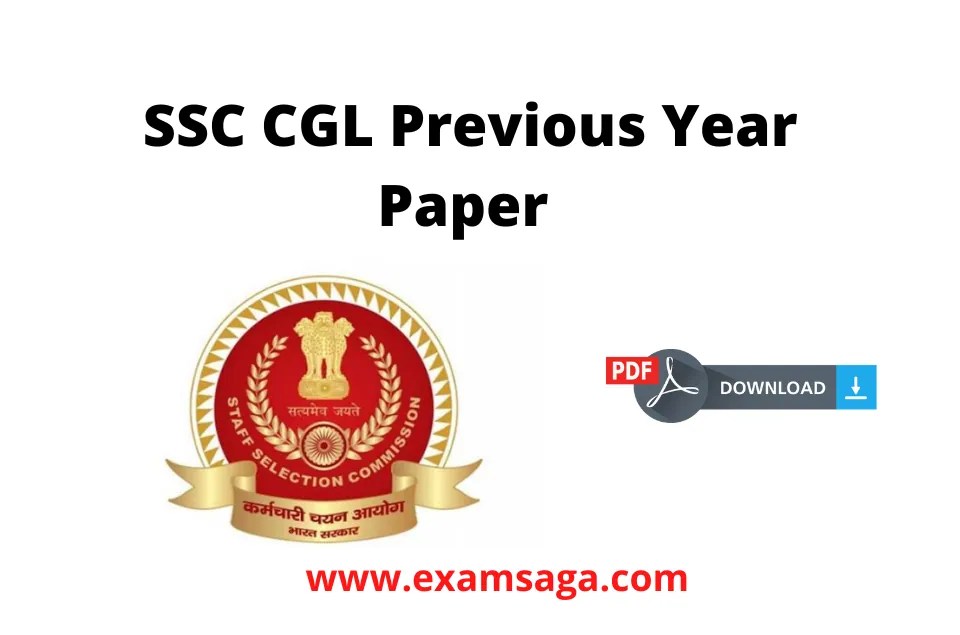 SSC CGL Previous Year Question Papers PDF Download in Hindi & English