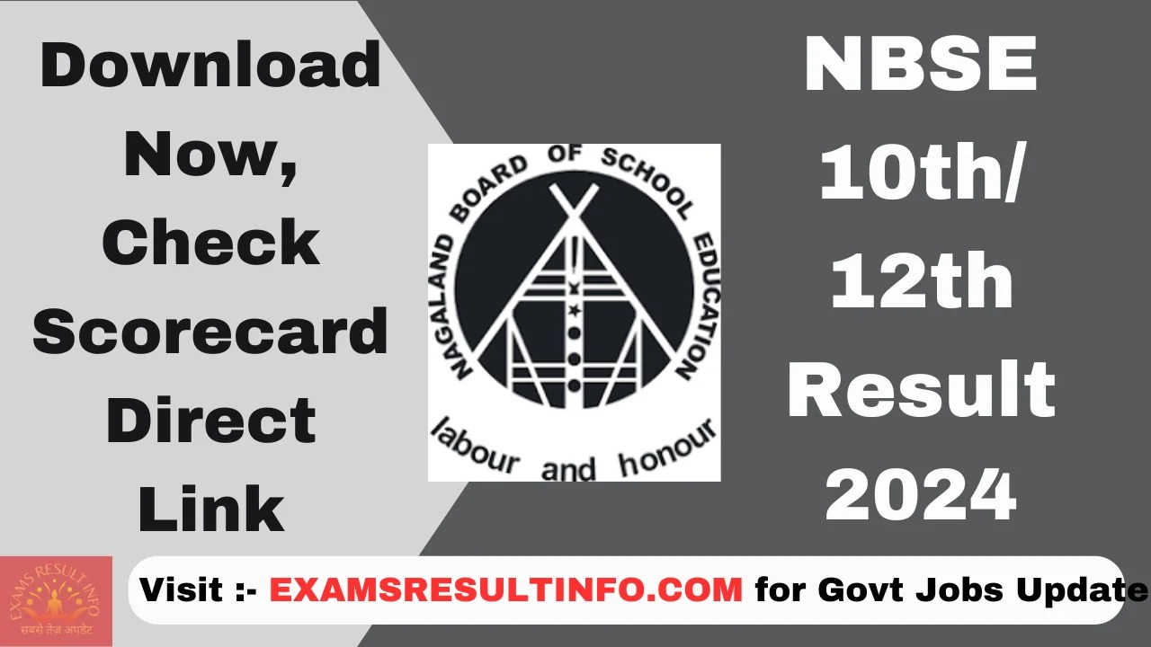 NBSE Result 2024,OUT, Check Here