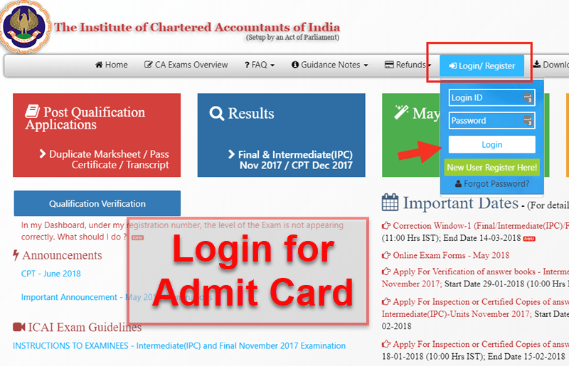 Download CA Foundation Admit Card June 2023 Get ICAI Hall Ticket Here