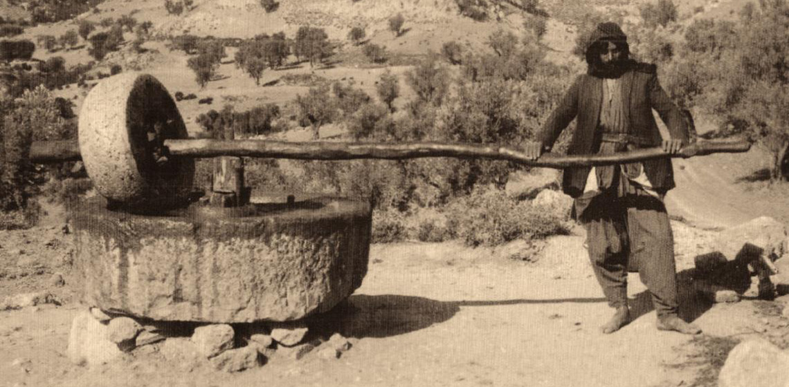 The Vertical Olive Crushing Mill as a Machine and its Energy Balance