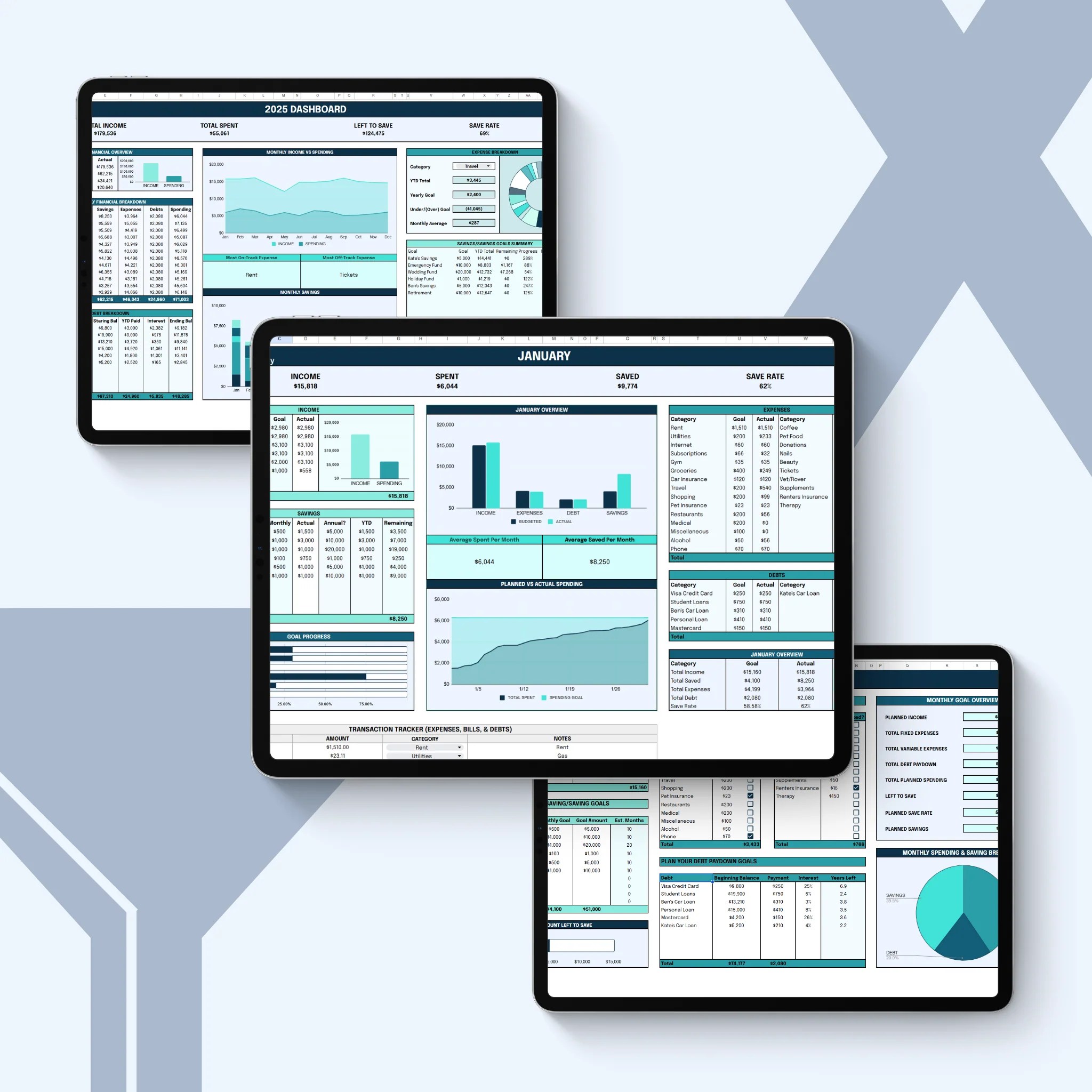 2025 Budget Tracker Excel Dictionary