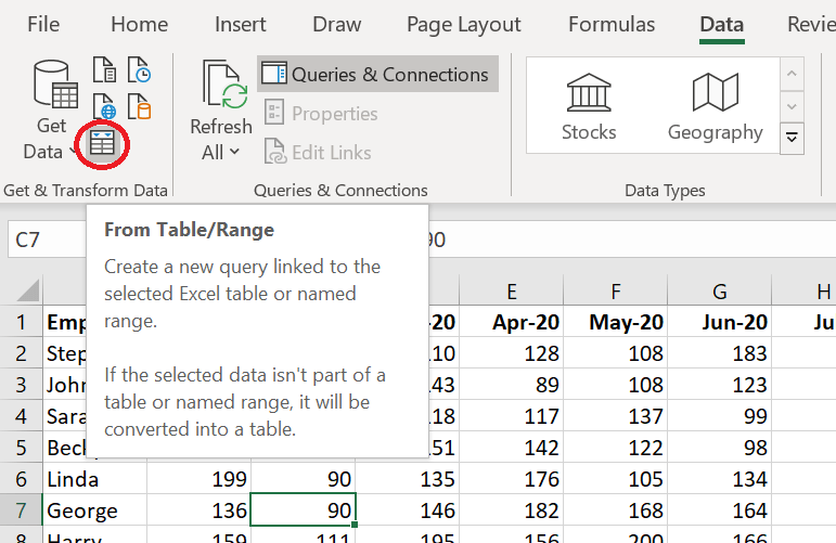 Unpivot columns using Power Query Excel Practice Online
